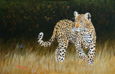 Leopard and Dragon Fly